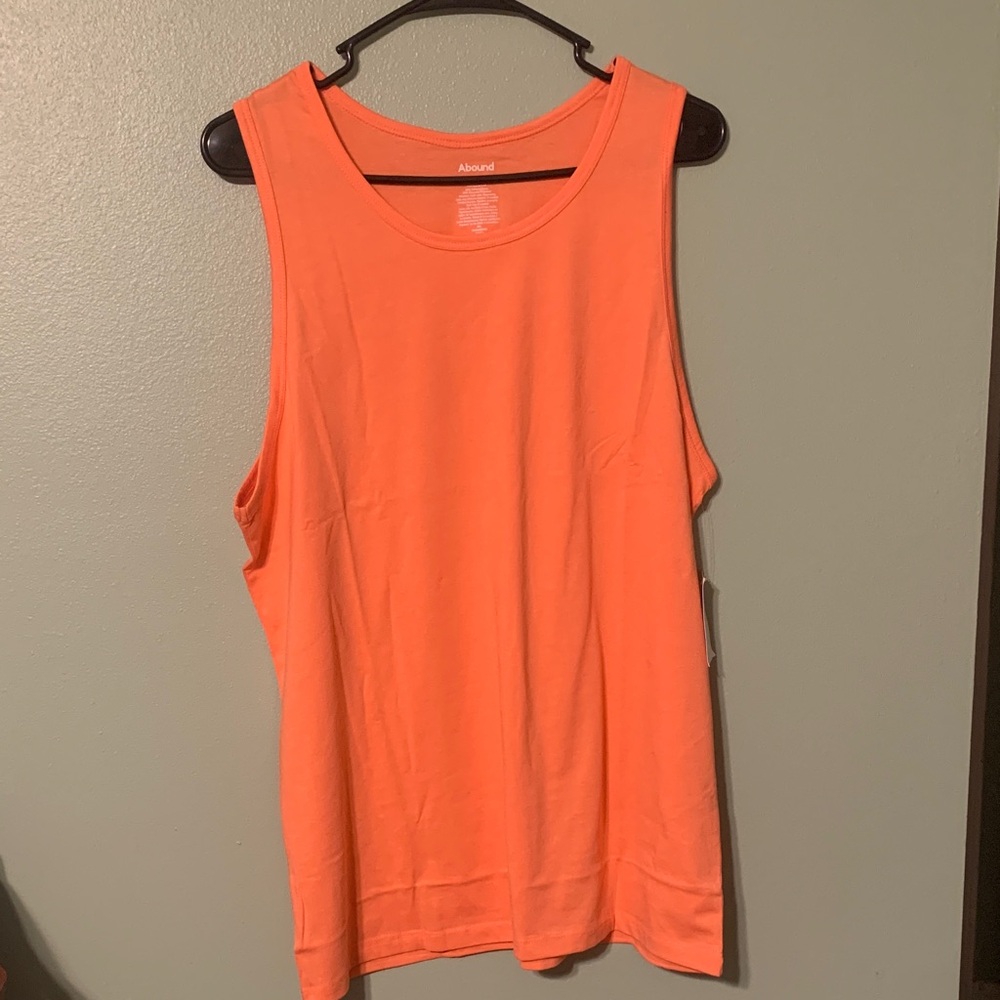 Abound Vibrant Orange Muscle Tee